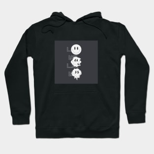 Lost distorted smiley face Hoodie